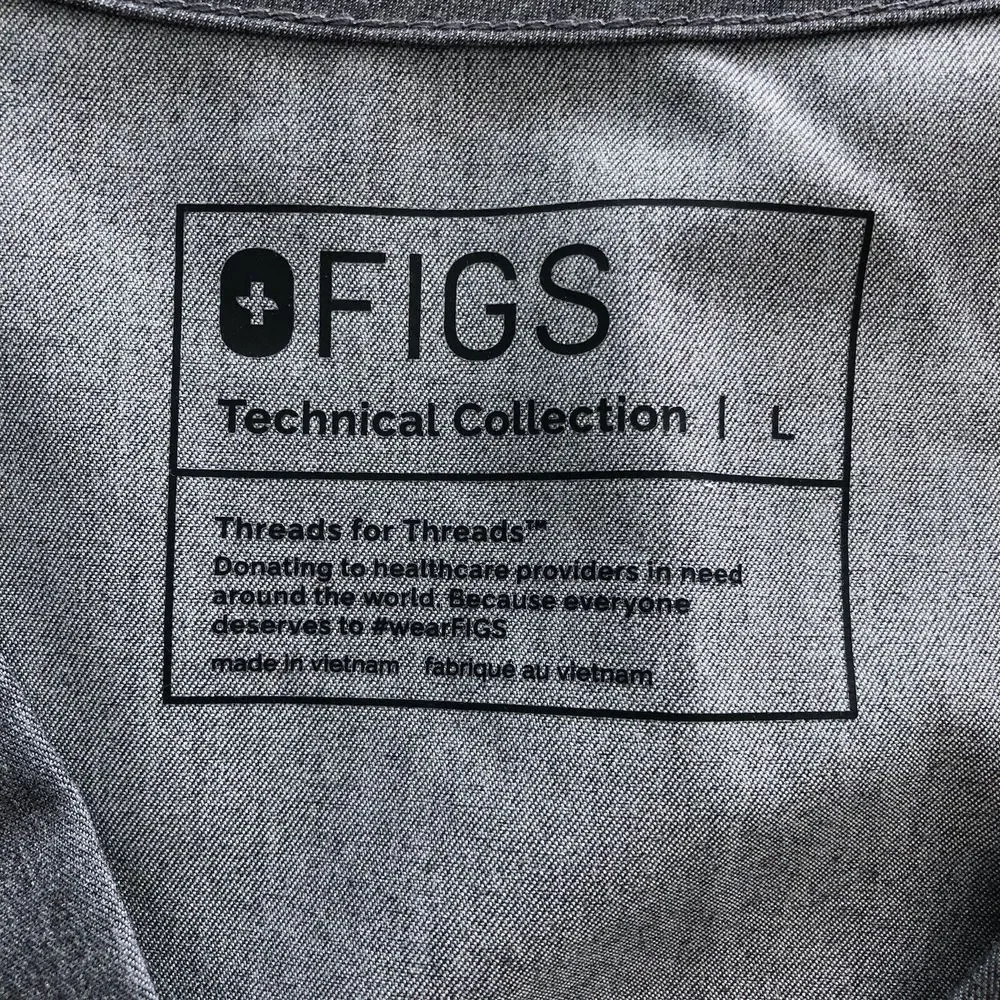 FIGS Gray Technical Collection Shirt Jogger Scrub Set Women's Large - Picture 3 of 16